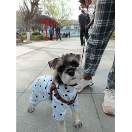 New Style Pet Four Foot Bottomed Household Clothes (Option: Light Blue-XL)