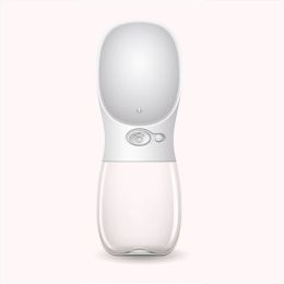350/550ML Portable Pet Dog Water Bottle For Small Large Dogs Travel Puppy Cat Drinking Bowl Bulldog Water Dispenser Feeder (Color: White, size: 550ml)