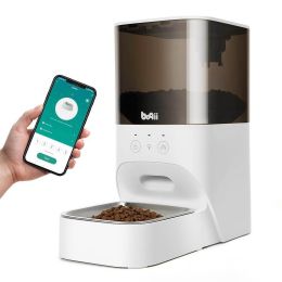 Pet Products Automatic Water Fountain And Programmable Automatic Pet Feeder (Type: Pet Automatic Feeder, Color: White)