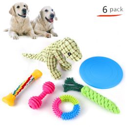 Pet Dog Cotton Rope Bite Resistant Plush Teeth Cleaning Toy Set (Option: B91107)