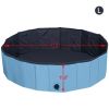 48&quot; Foldable Dog Pool Pet Bath Pools Outdoor Swimming-Pool for Large Dogs Blue