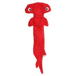 Pet Dog Hammerhead Shark Shape Vocal Toys (Color: Red)